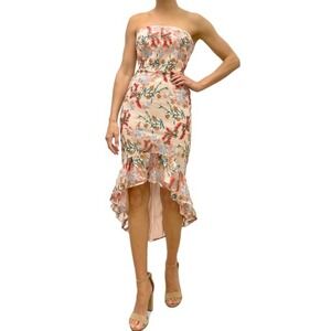 white christmas dresses Sweet Love Sequin Strapless Midi Dress main image 1